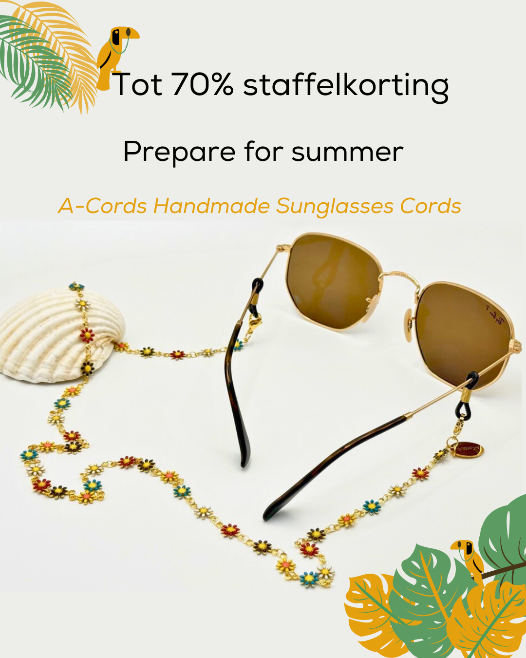 A-Cords zomercollectie brillenkoorden